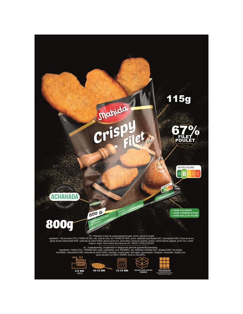 Crispy Filet Mahida 800 gr