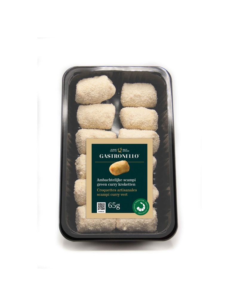 Croquette Scampi Curry Vert Artisanale Gastronello 12 x 65 gr