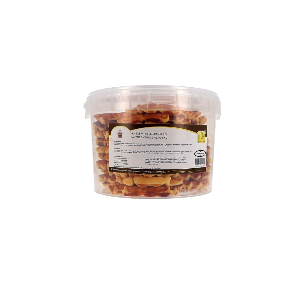 Gauffre Vanille Seau Dv Foods 700 gr