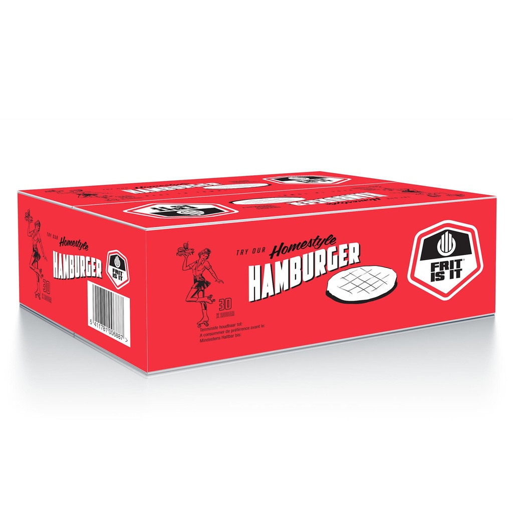 Hamburger Rouge Frit Is It 30 x 100 gr