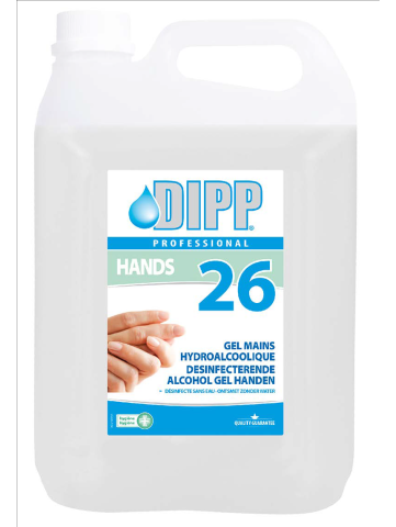 Gel Mains Hydro Alcoholique Dipp (16) 5 L