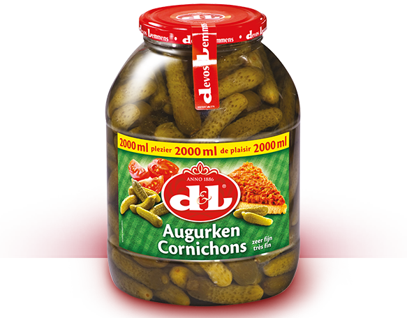 Cornichons Tres Fin Devos Lemmens 2,1 kg