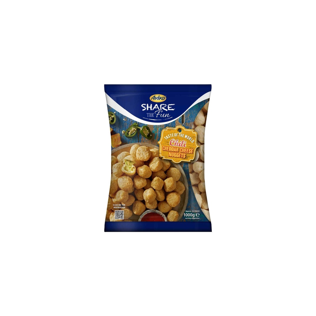 Chili Cheddar Cheese Nuggets Aviko 1 kg