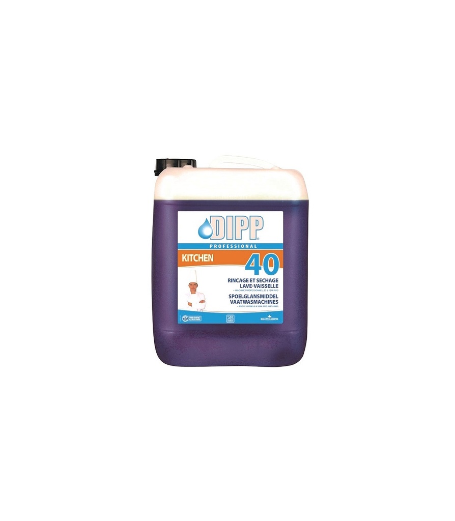 Liquide De Rincage Et Sechage Lave Vaiselle Dipp (40) 10 L