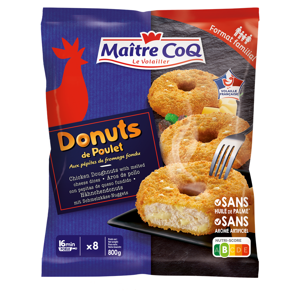 Donuts De Poulet Avec Fromage Maitre Coq 6 x 8 x 100 gr 