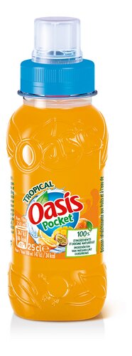 [5044] Oasis Tropical Slim Can 24 x 33 cl