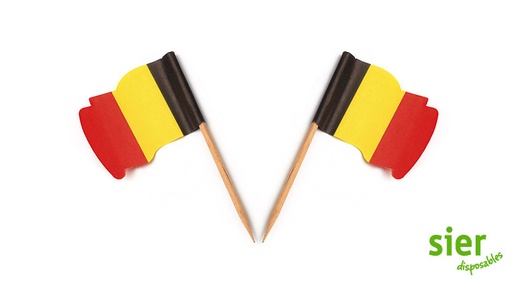 [W2244] Pique Drapeau Belgique Flottant 144 pcs