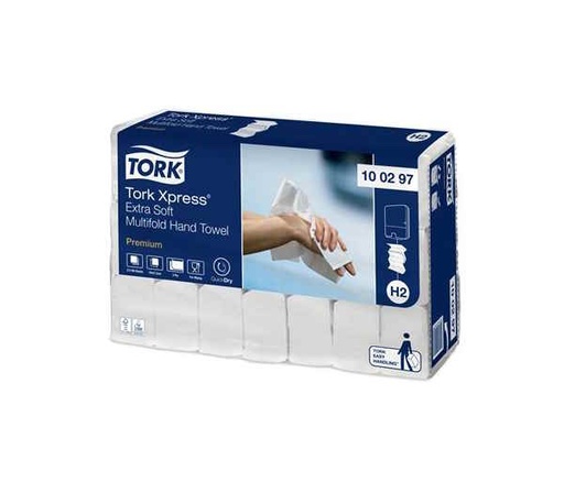 [4895] Tork xpress - Soft Multifold Handtowel xl 2 Couches - H2- 100297