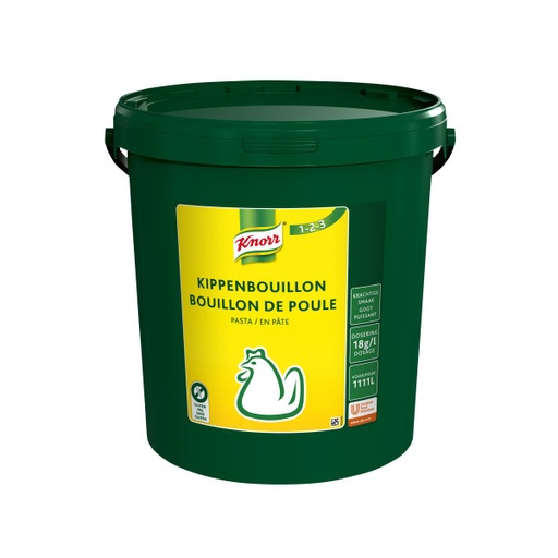 [5736] Bouillon de poulet en pâtes Knorr Seau 10 kg