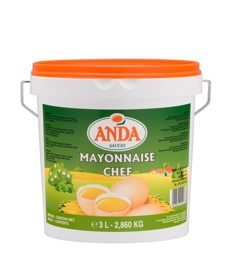 [6965] Mayonaise Chef Anda Seau 3 L