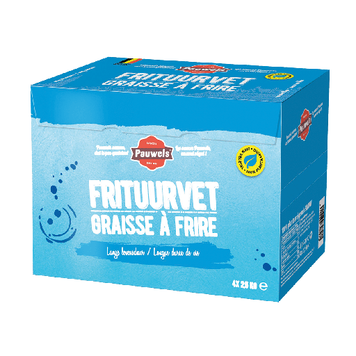 [6214] Graisse Friterie Bleu Pauwels 4 x 2,5 kg