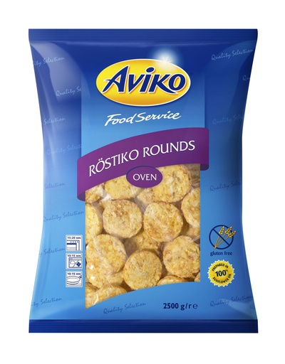 [3390] Rostiko Rounds (Four) Aviko 2,5 kg