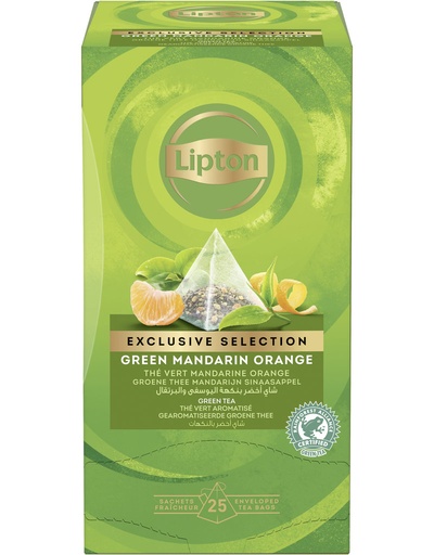 [6706] green Mandarin Orange Tea Lipton 25 pcs