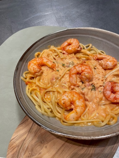 [2406] Linguini  Scampi Sauce Diabolique Noyez 550 gr